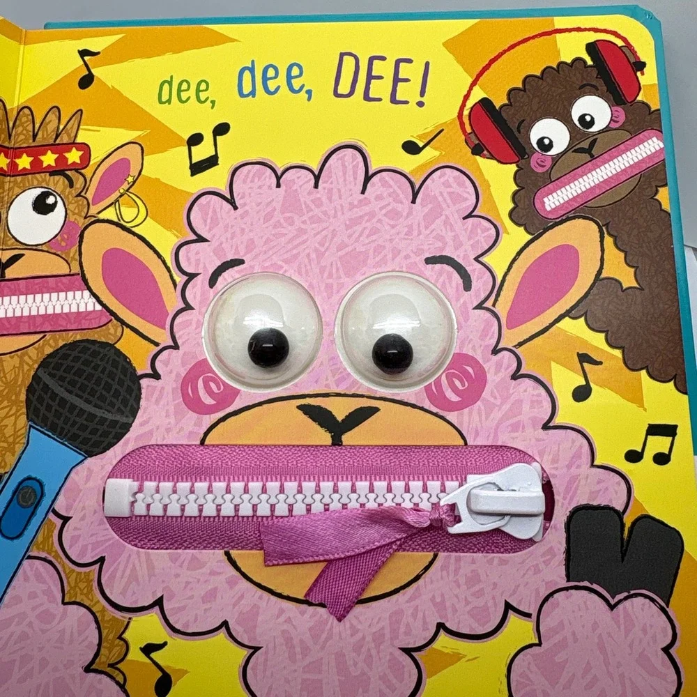 La La Llama! Wobbly Eye Zipper Board Book for Toddlers and Young‎ Children